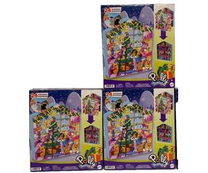 Mattel Polly Pocket Advent Calendar 2024 Gingerbread House Playset 24 Surprises