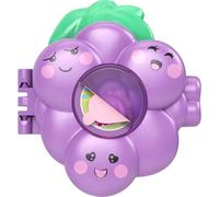 Mattel Polly Pocket Fruit Friend Reveal Surprise Grape Themed Mini Toy Playset for Kids