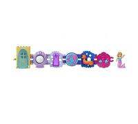 Mattel Polly Pocket Treasures Bracelet - Seashell Theme - Bracelet + 1 Micro Doll and Interactive Features!