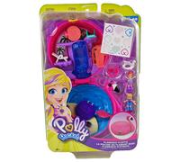 Mattel Polly Pocket World Flamingo Swim Ring Case NEW SEALED