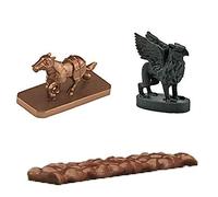 Mattel Replacement Parts for Thomas Wooden Railway Brendam Bay Shipping Deluxe Set - Y4496 ~ Replacement Horse, Griffin Figures and Pretend Chocolate Piece
