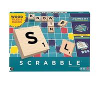 Mattel Games Scrabble Board Game with Wood Tiles, English Edition