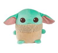 Mattel Star Wars Cuutopia Grogu Plush 10-inch Toy Rounded Soft Pillow Doll Inspired by Star Wars The Mandalorian