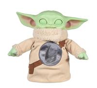 Mattel Star Wars The Mandalorian & Grogu Movie Pick-Me-Up Grogu 11-inch Tall Feature Plush with opening eyes Vinyl Head Soft Plush Body and Hands, JKN44