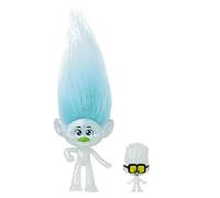 Mattel Trolls Band Together Guy Diamond Small Doll with Removable Outfit, Plush Hair & Tiny Diamond Figure, HNF09