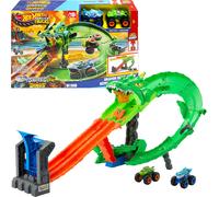 Mattel UK Hot Wheels Mt Sharks Vs Dinos Dragon Destruction NEW