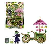 Mattel Universal Pictures’ Wicked Emerald City Dessert Cart | Toy Cart, Elphaba Small Doll & 7 Sweet Treat-Themed Accessories, Inspired by the Movie