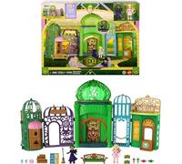 Mattel Universal Pictures’ Wicked Emerald City Playset with Glinda & Elphaba Small Dolls, 5 Play Spaces & 15 Accessories, Inspired by the Movie, JFM22