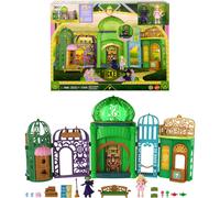 Mattel Universal Pictures’ Wicked Emerald City Playset with Glinda & Elphaba Small Dolls, 5 Play Spaces & 15 Accessories, Inspired by the Movie, JFM22