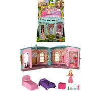 Mattel Universal Pictures’ Wicked So Popular Dorm Small Doll Playset with 3 Play Spaces & 9 Accessories, Inspired by the Movie, JHC00