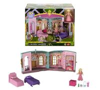 Mattel Universal Pictures’ Wicked So Popular Dorm Small Doll Playset with 3 Play Spaces & 9 Accessories, Inspired by the Movie, JHC00