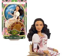 Mattel Universal Wicked Nessarose fashion doll and accessories, including wheelchair, with brown curly hair, possible and removable ballroom look