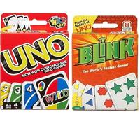 Mattel Uno and Blink Card Game, Combo Pack of 2