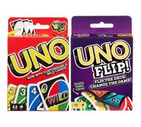 Mattel Uno Original and Uno Flip Card Games, Combo Pack of 2