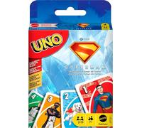 Mattel UNO Superman Card Game - Official Card Game with Superhero Motifs - Includes Special Rule for More Excitement - For 2 to 10 Players - From 7 Years - Multicoloured