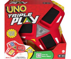 Mattel UNO Triple Play Card Game - Classic & Novelty Toy