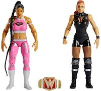 Mattel WWE Becky Lynch vs Bianca Belair Championship Showdown Action Figure 2-Pack with RAW Women's Championship, 6-inch