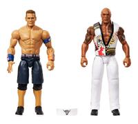 Mattel WWE Championship Showdown Action Figures 2-Pack with Accessory, Series #23 The Rock & John Cena Collectible Set, 6-inch