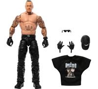 Mattel WWE Elite Action Figure & Accessories, 6-inch Collectible Undertaker with 25 Articulation Points, Life-Like Look & Swappable Hands, HTX37