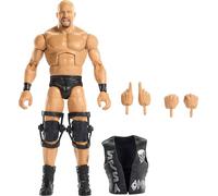 Mattel WWE Elite Action Figure & Accessories, Greatest Hits 2025 Set | 6-inch scale Collectible “Stone Cold” Steve Austin with 25 Articulation Points & Swappable Hands , JHT58