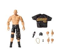 Mattel WWE Elite Action Figure & Accessories, Series #122 Set, 6-inch Collectible “Stone Cold” Steve Austin with 25 Articulation Points & Swappable Hands, JHT52