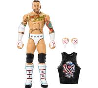 Mattel WWE Elite Action Figure & Accessories, Greatest Hits 2025 Set, 6-inch Collectible CM Punk with 25 Articulation Points & Swappable Hands, JHT46