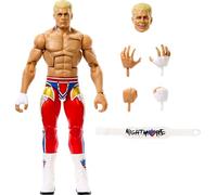 Mattel WWE Elite Collection Top Picks Action Figures & Accessories Set, 6-inch Collectible Cody Rhodes with Swappable Hands & Ring Gear, JHV11