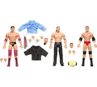 Mattel WWE Elite Evolution 3-Pack Action Figures & Accessories Sets, 6-inch Collectibles with Swappable Parts, Includes Triple H, Randy Orton & Batista