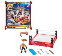Mattel WWE Knuckle Crunchers Playset with Action Figure & Accessories, Rebound Ring with Flex Mat Technology, Brock Lesnar 2.5-inch Figure