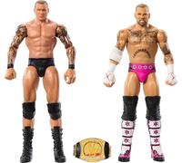 Mattel WWE Main Event Championship Showdown 2-Pack Action Figures & Accessory, Series #19 CM Punk vs Randy Orton Collectible Set, JCV71