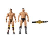 Mattel WWE Main Event Championship Showdown 2-Pack Action Figures & Accessory, Series #20 Gunther & The Miz Collectible Set, JCV68
