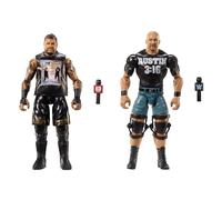 Mattel WWE Main Event Championship Showdown 2-Pack Action Figures & Accessory, Series #20 “Stone Cold” Steve Austin vs Kevin Owens Collectible Set, JCV70