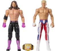 Mattel WWE Main Event Showdown Action Figures 2-Pack with Accessory, Series #22 Cody Rhodes vs AJ Styles Collectible Set, 6-inch