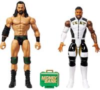 Mattel WWE Main Event Showdown Action Figures 2-Pack with Accessory, Series #23 Jey USO vs Drew McIntyre Collectible Set, 6-inch