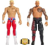 Mattel WWE Main Event Showdown Action Figures 2-Pack with Accessory, Series #24 Cody Rhodes vs Solo Sikoa Collectible Set, 6-inch, JHJ54