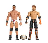 Mattel WWE Main Event Showdown Action Figures 2-Pack with Accessory, Series #24 LA Knight vs Logan Paul Collectible Set, 6-inch, JHJ55