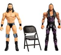 Mattel WWE Main Event Showdown Action Figures 2-Pack with Accessory, Series #26 Drew McIntyre vs Damien Priest Collectible Set, 6-inch , JHJ60