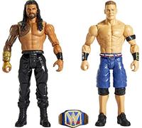 Mattel WWE Roman Reigns vs John Cena Championship Showdown Action Figure 2-Pack with Universal Championship, 6-inch