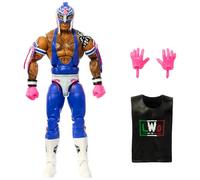 Mattel WWE Top Picks Elite Action Figure & Accessories Set, Rey Mysterio 6-inch Collectible with Swappable Hands, Ring Gear & 25 Articulation Points, HWX36