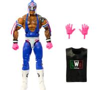 Mattel WWE Top Picks Elite Action Figure & Accessories Set, Rey Mysterio 6-inch Collectible with Swappable Hands, Ring Gear & 25 Articulation Points, HWX36
