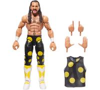 Mattel WWE Top Picks Elite Action Figure & Accessories Set, Seth Rollins 6-inch Collectible with Swappable Hands, Ring Gear & 25 Articulation Points, HTX72