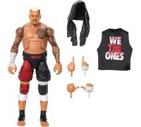 Mattel WWE Top Picks Elite Action Figure & Accessories Set, Solo Sikoa 6-inch Collectible with Swappable Hands, Ring Gear & 25 Articulation Points, HWX37
