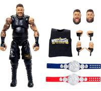 Mattel WWE Ultimate Edition Action Figure & Accessories, 6-inch Kevin Owens Collectible Set, Swappable Heads & Hands, Entrance Gear & 30 Articulation Points, HWP54
