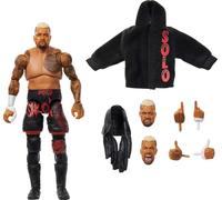 Mattel WWE Ultimate Edition Action Figure & Accessories, 6-inch Solo Sikoa Collectible Set, Swappable Heads & Hands, 30 Articulation Points