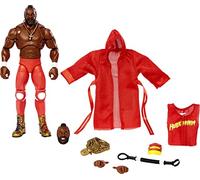 Mattel WWE Ultimate Edition Action Figure & Accessories Set, Mr. T 6-inch Collectible with 30 Articulation Points, Swappable Pieces & Entrance Gear