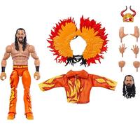 Mattel WWE Ultimate Edition Action Figure Seth Rollins Fan TakeOver Collectible with Interchangeable Accessories, Extra Heads & Swappable Hands, HVV71