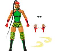 Mattel WWE x Street Fighter Action Figures & Accessories, Bianca Belair as Cammy, 6-inch Elite Collectible Mashup Set, JLD76