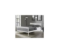 Matteo 4'6" Bed High Foot End - White