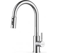 Matteo Appaso Chrome Kitchen Mixer Tap With Pull-Out Spray & 3 Modes - Durable Sus 304 Stainless Steel