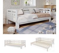 Matteo Daybed Cabin Bed Wooden 3FT Single Sofa Guest Bed Sofa Bed in White Matteo White Single